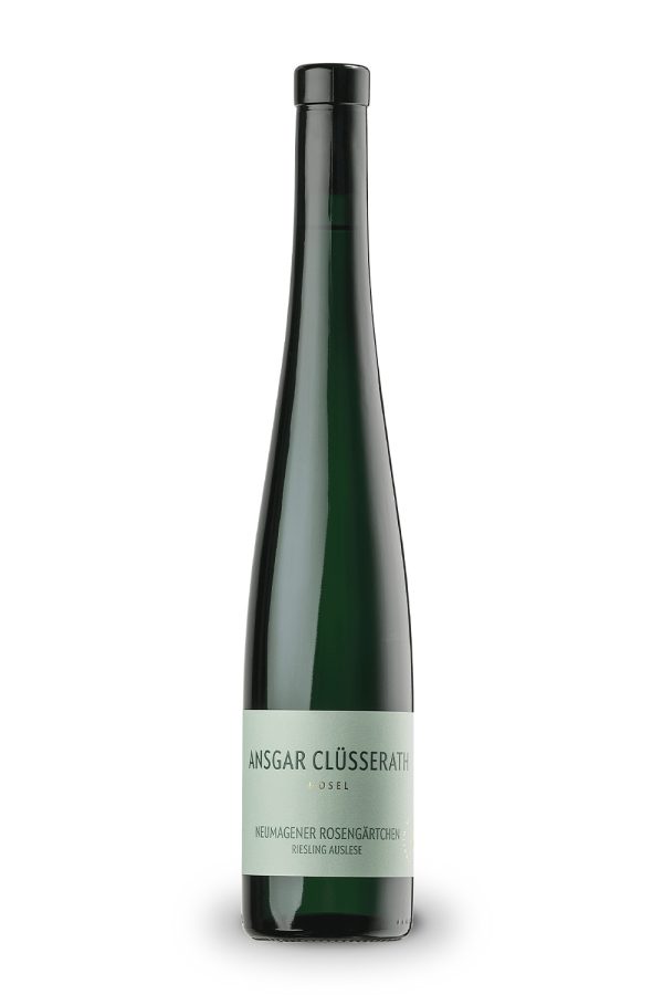 Leckerer Riesling Pinot Blanc von Ansgar Clüsserath Neumagener Rosengärtchen Auslese edelsüß 2019 von der Mosel